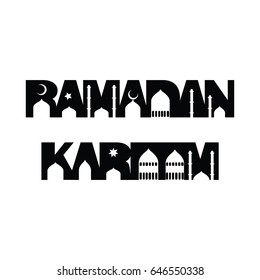 RAMADAN KAREEM BOLD TEXT