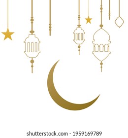 Ramadan Kareem Border, Islamic element art Style Background. illustration vector