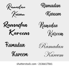  ramadan kareem by lettering vector eps file