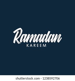 Ramadan Kareem Calligraphy. Vector Illustration EPS 10