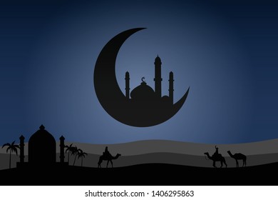 Ramadan kareem card, Islamic vector illustration