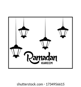 Ramadan Kareem-Karte mit Laterne - Vector
