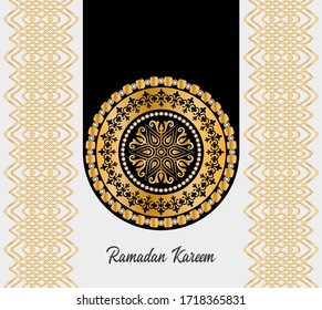 ramadan kareem card vector background