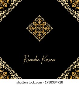 ramadan kareem card vector background