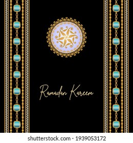 fondo vectorial de tarjeta ramadan kareem