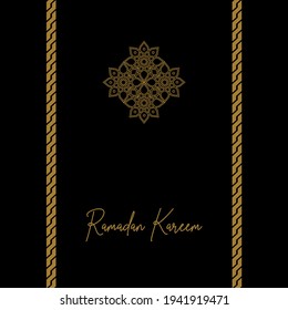 ramadan kareem card vector background