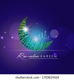 Ramadan Kareem celebration. Card , banner, poster for Eid Mubarak. 