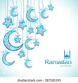 Ramadan Kareem Blue Images, Stock Photos & Vectors 