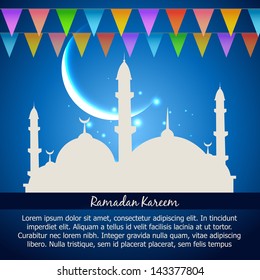 ramadan kareem celebration vector background