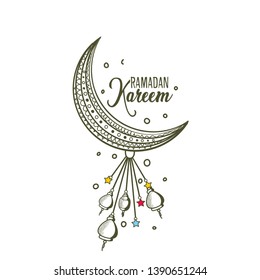 Ramadan Kareem celebration - Vector illustration