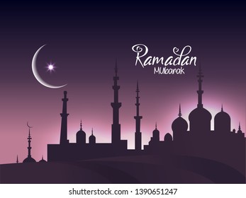 Ramadan Kareem celebration - Vector illustration