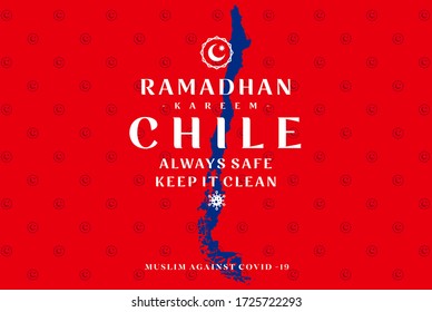 Ramadan Kareem Chile Always Safe Keep It Clean. World Campaign Wallpaper Background Against Covid 19 Pandemic