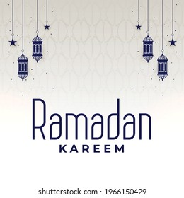 Ramadan Kareem clean banner and Eid Mubarak Social Media Post 