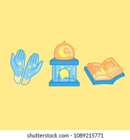 Ramadan Kareem Colorful element Icons