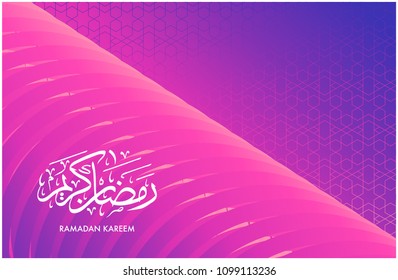 Ramadan Kareem Colorful geometric background Vector template design