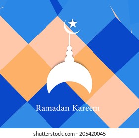 Ramadan Kareem colorful vector background