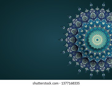 Ramadan Kareem concept banner, vector illustration.