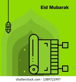 Ramadan Kareem concept banner, vector illustration.