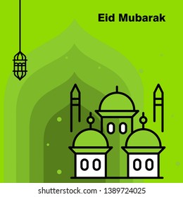 Ramadan Kareem concept banner, vector illustration.