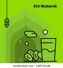 Ramadan Kareem concept banner, vector illustration.