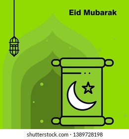Ramadan Kareem concept banner, vector illustration.