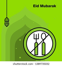 Ramadan Kareem concept banner, vector illustration.