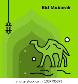 Ramadan Kareem concept banner, vector illustration.