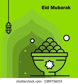 Ramadan Kareem concept banner, vector illustration.