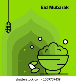Ramadan Kareem concept banner, vector illustration.
