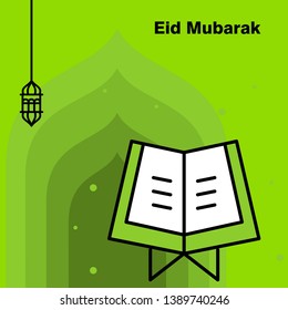 Ramadan Kareem concept banner, vector illustration.