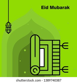 Ramadan Kareem concept banner, vector illustration.
