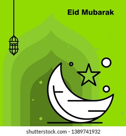Ramadan Kareem concept banner, vector illustration.