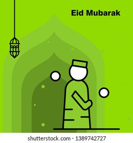Ramadan Kareem concept banner, vector illustration.