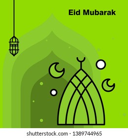 Ramadan Kareem concept banner, vector illustration.
