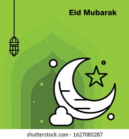 Ramadan Kareem concept banner, vector illustration.