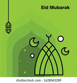 Ramadan Kareem concept banner, vector illustration.