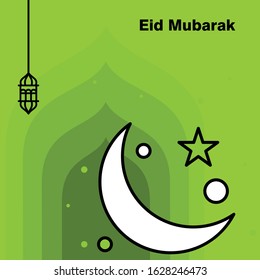 Ramadan Kareem concept banner, vector illustration.