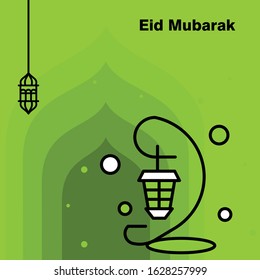Ramadan Kareem concept banner, vector illustration.