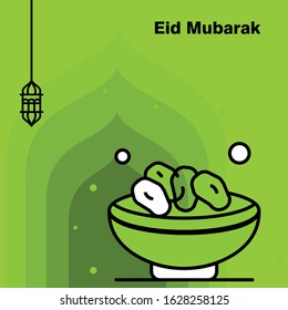 Ramadan Kareem concept banner, vector illustration.