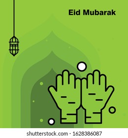 Ramadan Kareem concept banner, vector illustration.