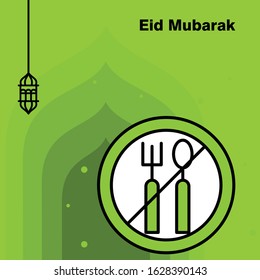 Ramadan Kareem concept banner, vector illustration.