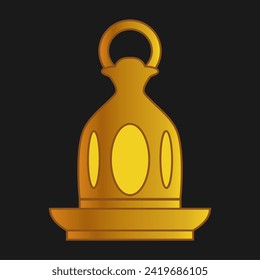 Ramadan Kareem concept with decorative lantern icon design, vector illustration