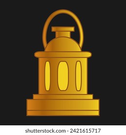 Ramadan Kareem concept with decorative lantern icon design, vector illustration