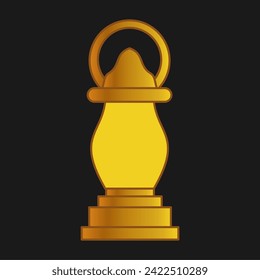 Ramadan Kareem concept with decorative lantern icon design, vector illustration