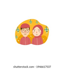 Ramadan Kareem concept illustration flat design