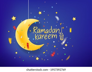 Ramadan Kareem Konzept. Vektorgrafik