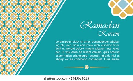 Ramadan Kareem Diseño creativo Tarjeta de felicitación Diseño de Vector