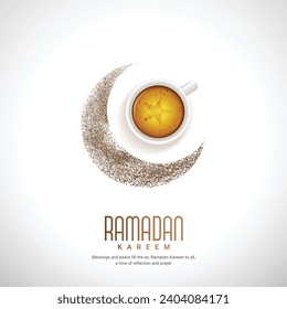 Ramadan Kareem creative design for social media ads vector