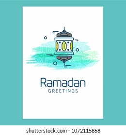 Ramadan Kareem creative design vector 