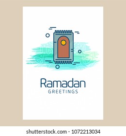 Ramadan Kareem creative design vector 